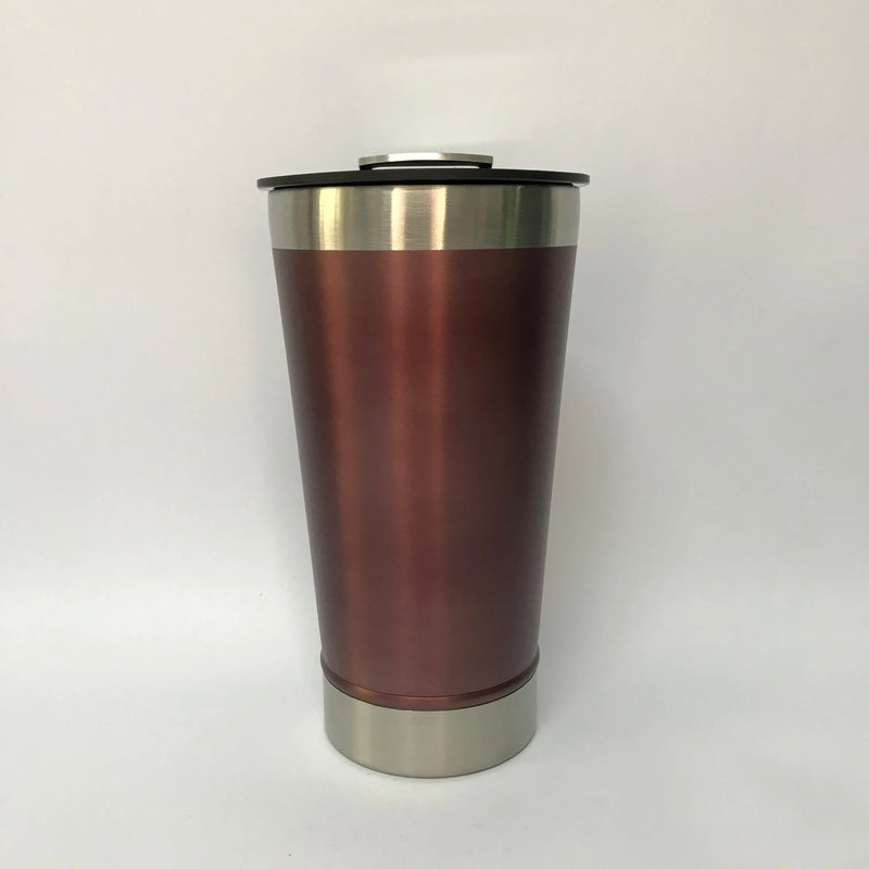 Copo Térmico de 473 ml com LÂMPADA e Abridor de Inox para Bebidas Quentes e Frias.