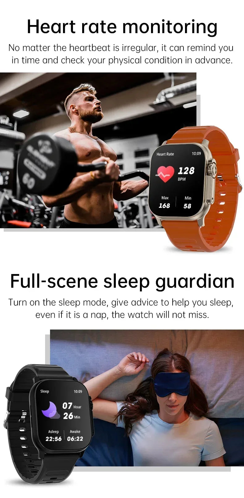 Smartwatch T900 U2 49mm com NFC, GPS, Bluetooth e Carregamento Sem Fio