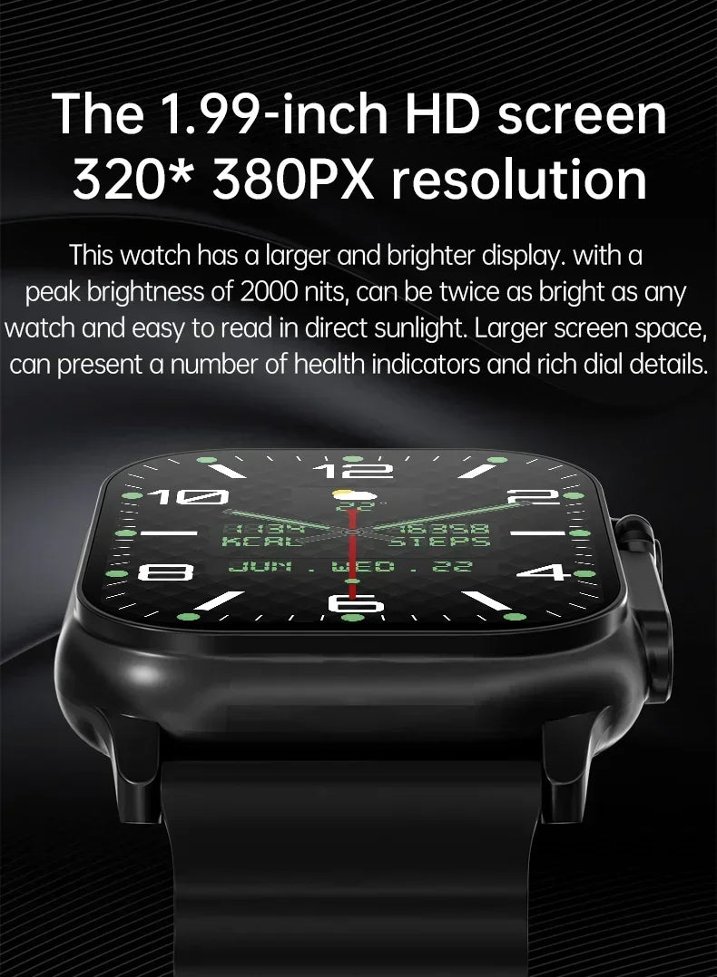 Smartwatch T900 U2 49mm com NFC, GPS, Bluetooth e Carregamento Sem Fio