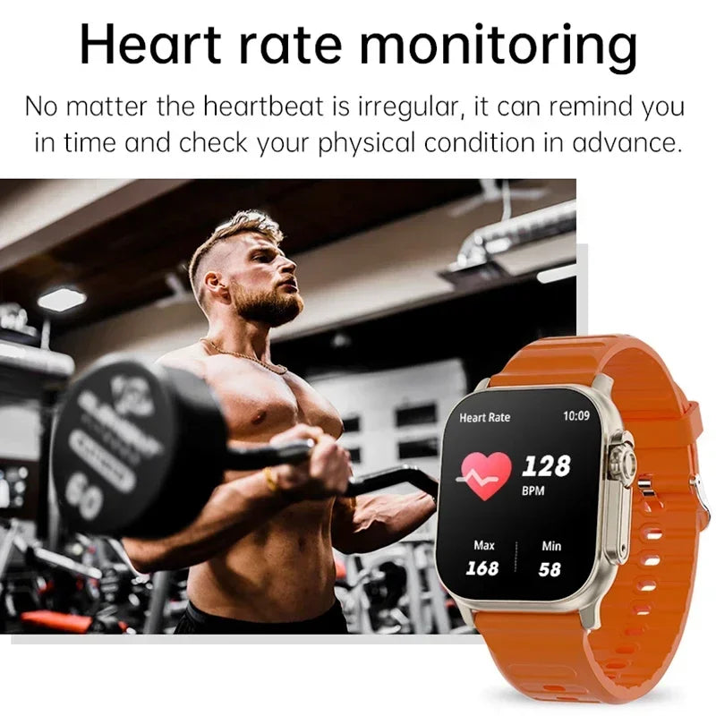 Smartwatch T900 U2 49mm com NFC, GPS, Bluetooth e Carregamento Sem Fio
