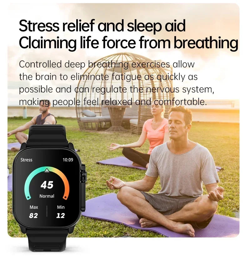 Smartwatch T900 U2 49mm com NFC, GPS, Bluetooth e Carregamento Sem Fio