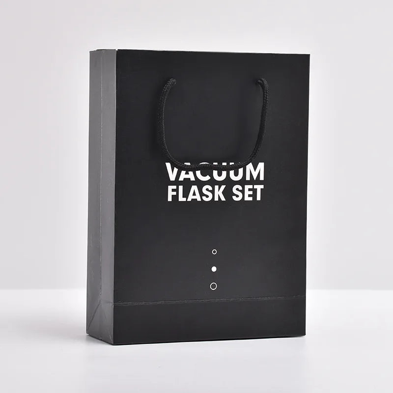 Garrafa Térmica de Aço Inox 500ml com Copo – Ideal para Escritório, Casal ou Viagem